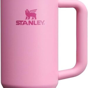 Stanley Quencher H2.0 Tumbler with Handle and Straw 30 oz | Flowstate 3-Position Lid | Cup Holder Compatible for Travel | Insulated Stainless Steel Cup | BPA-Free | Peony